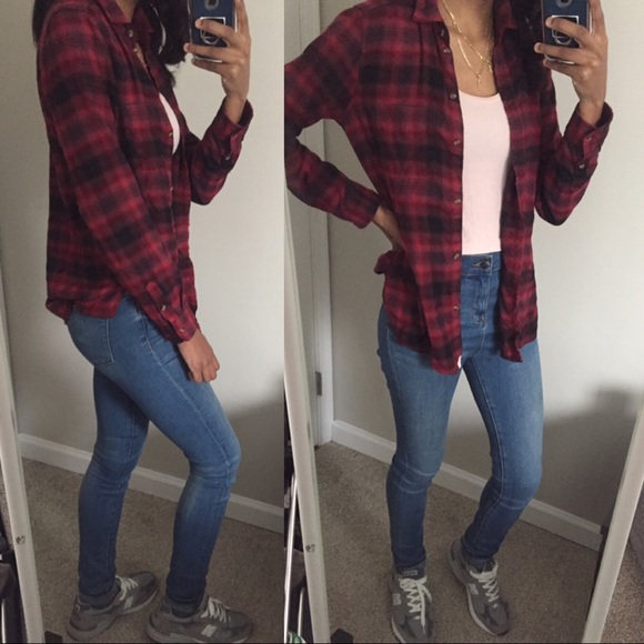 American Eagle Outfitters Tops - • ➳ NWT | American Eagle Soft Plaid Flannel Small